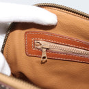 CELINE Macadam Canvas Hand Bag PVC Leather Brown Gold Auth bs36610-20