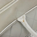 CHANEL Sports Line Matelasse Boston Bag Canvas Gray Silver CC Auth bs36613-9