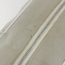 CHANEL Sports Line Matelasse Boston Bag Canvas Gray Silver CC Auth bs36613-21