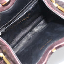 CHANEL Matelasse Waist Bag Lamb Skin Bordeaux Gold CC Auth bs36614A-18