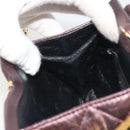 CHANEL Matelasse Waist Bag Lamb Skin Bordeaux Gold CC Auth bs36614A-20