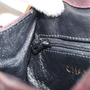 CHANEL Matelasse Waist Bag Lamb Skin Bordeaux Gold CC Auth bs36614A-21