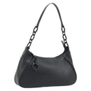 Salvatore Ferragamo Shoulder Bag Leather Black Auth bs36615V-1