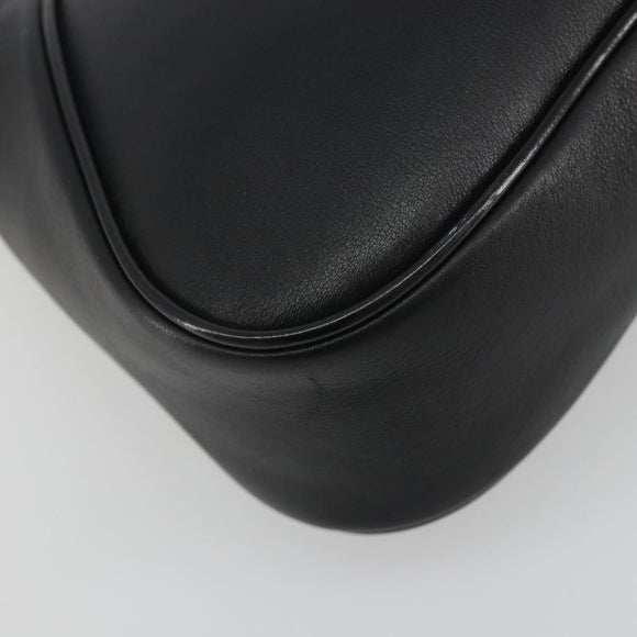 Salvatore Ferragamo Shoulder Bag Leather Black Auth bs36615V