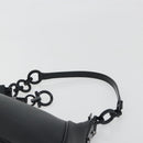 Salvatore Ferragamo Shoulder Bag Leather Black Auth bs36615V-8