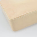 CHANEL Tote Bag Patent leather Ivory Gold CC Auth bs36616-13