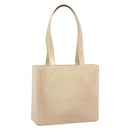 CHANEL Tote Bag Patent leather Ivory Gold CC Auth bs36616-1