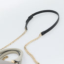 Chloe Hand Bag Leather 2way Gray Gold Auth bs36618A-14