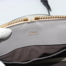 Chloe Hand Bag Leather 2way Gray Gold Auth bs36618A-19