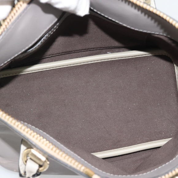 Chloe Hand Bag Leather 2way Gray Gold Auth bs36618A