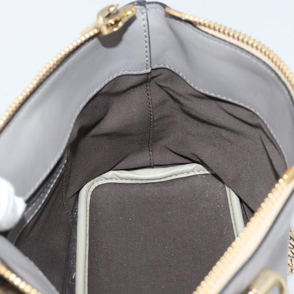 Chloe Hand Bag Leather 2way Gray Gold Auth bs36618A