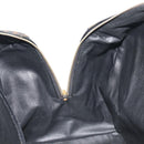 CELINE Macadam Canvas Boston Bag PVC Leather Black Gold Auth bs36619A-21