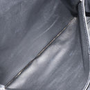 CELINE Macadam Canvas Boston Bag PVC Leather Black Gold Auth bs36619A-24