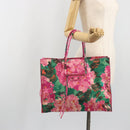 BALENCIAGA The Paper Tote Bag Leather Pink 236701 Auth bs36620A-24