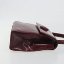 CARTIER Happy Birthday Hand Bag Patent leather Red Auth bs36621-5