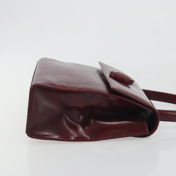 CARTIER Happy Birthday Hand Bag Patent leather Red Auth bs36621