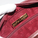 CARTIER Must Line Hand Bag Leather Bordeaux Gold Auth bs36622A-15