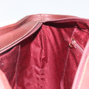 CARTIER Must Line Hand Bag Leather Bordeaux Gold Auth bs36622A-18