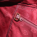 CARTIER Must Line Hand Bag Leather Bordeaux Gold Auth bs36622A-19