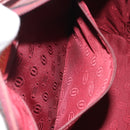 CARTIER Must Line Hand Bag Leather Bordeaux Gold Auth bs36622A-20