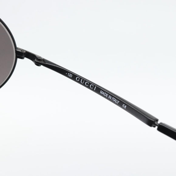 GUCCI Sunglasses Plastic Black Auth bs36623