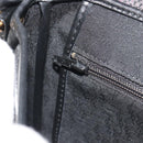 SAINT LAURENT Shoulder Bag PVC Canvas Black Gold Auth bs36624-22