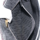 SAINT LAURENT Shoulder Bag PVC Canvas Black Gold Auth bs36624-23