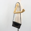 SAINT LAURENT Shoulder Bag PVC Canvas Black Gold Auth bs36624-24