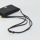 SAINT LAURENT Shoulder Bag PVC Canvas Black Gold Auth bs36624-7