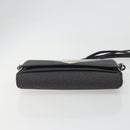 SAINT LAURENT Shoulder Bag PVC Canvas Black Gold Auth bs36624-5