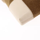 LOEWE Shoulder Bag Suede Brown Gold Auth bs36625-12