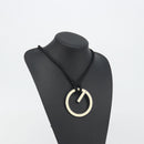 GUCCI G Logo Necklace metal Silver Auth bs36627V-16