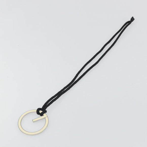 GUCCI G Logo Necklace metal Silver Auth bs36627V