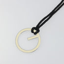GUCCI G Logo Necklace metal Silver Auth bs36627V-3