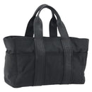 HERMES Acape Luco PM Hand Bag Nylon Black Auth bs36629-1