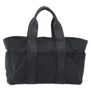 HERMES Acape Luco PM Hand Bag Nylon Black Auth bs36629-2