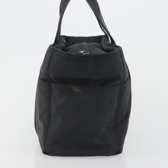 HERMES Acape Luco PM Hand Bag Nylon Black Auth bs36629
