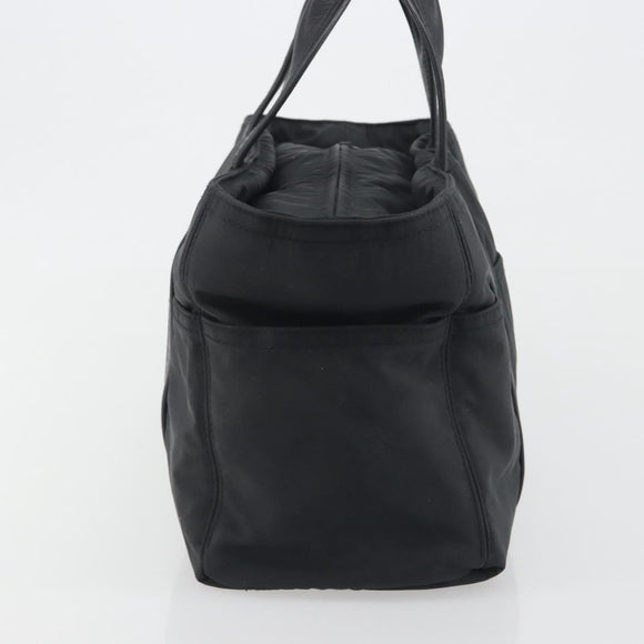 HERMES Acape Luco PM Hand Bag Nylon Black Auth bs36629