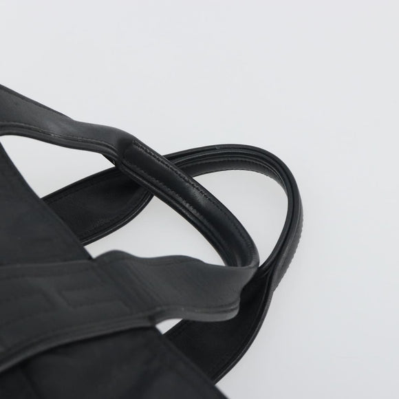 HERMES Acape Luco PM Hand Bag Nylon Black Auth bs36629