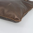 LOEWE Tote Bag Leather Bronze Auth bs36630-9