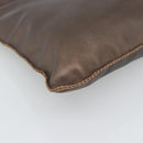 LOEWE Tote Bag Leather Bronze Auth bs36630-14