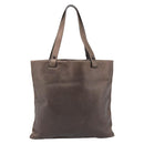 LOEWE Tote Bag Leather Bronze Auth bs36630-2