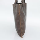 LOEWE Tote Bag Leather Bronze Auth bs36630-3