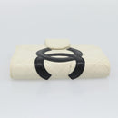 CHANEL Cambon Line Day Planner Cover Leather Black Silver CC Auth bs36631-4