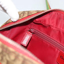 Christian Dior Trotter Canvas Rasta Color Bag PVC Brown Silver Auth bs36632-19