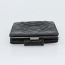 CHANEL Matelasse Cambon Line Wallet Lamb Skin Black CC Auth bs36633-3