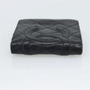 CHANEL Matelasse Cambon Line Wallet Lamb Skin Black CC Auth bs36633-4