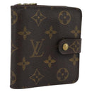 LOUIS VUITTON Monogram Compact Zip Wallet M61667 LV Auth bs36635-1
