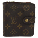 LOUIS VUITTON Monogram Compact Zip Wallet M61667 LV Auth bs36635-2