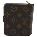 LOUIS VUITTON Monogram Compact Zip Wallet M61667 LV Auth bs36635-3